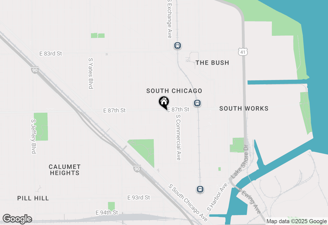 Map of 8709 S Escanaba Avenue, Chicago, IL 60617