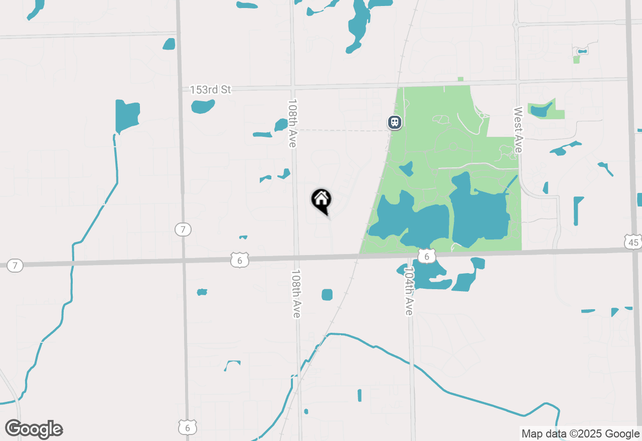 Map of 10713 Gabrielle Lane, Orland Park, IL 60462