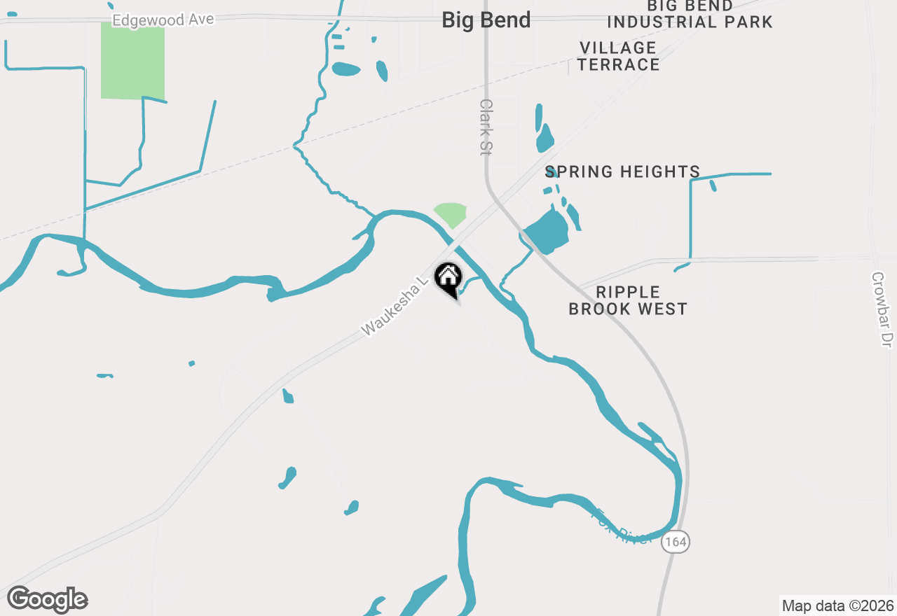 Map of S94W23125 River Oaks Dr, Big Bend, WI 53103