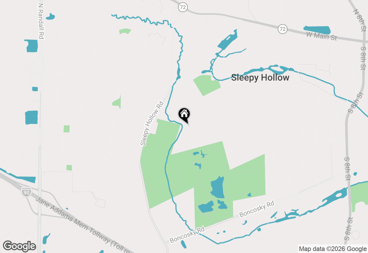 Map of 924 Glen Oak Drive, Sleepy Hollow, IL 60118