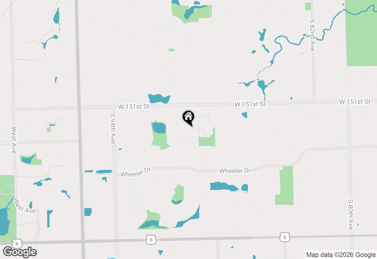 Map of 15223 Royal Foxhunt Road, Orland Park, IL 60462