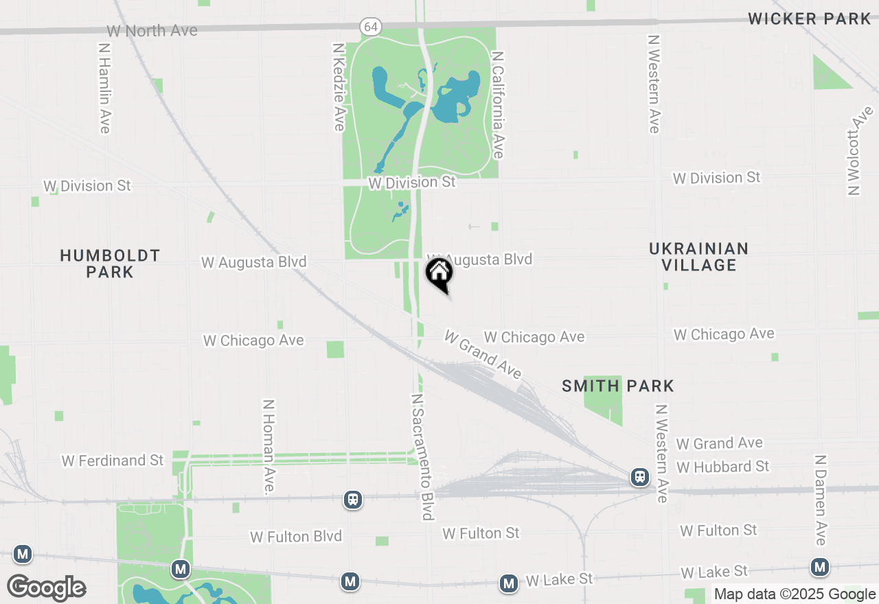 Map of (Address confidential), Chicago, Illinois 60624