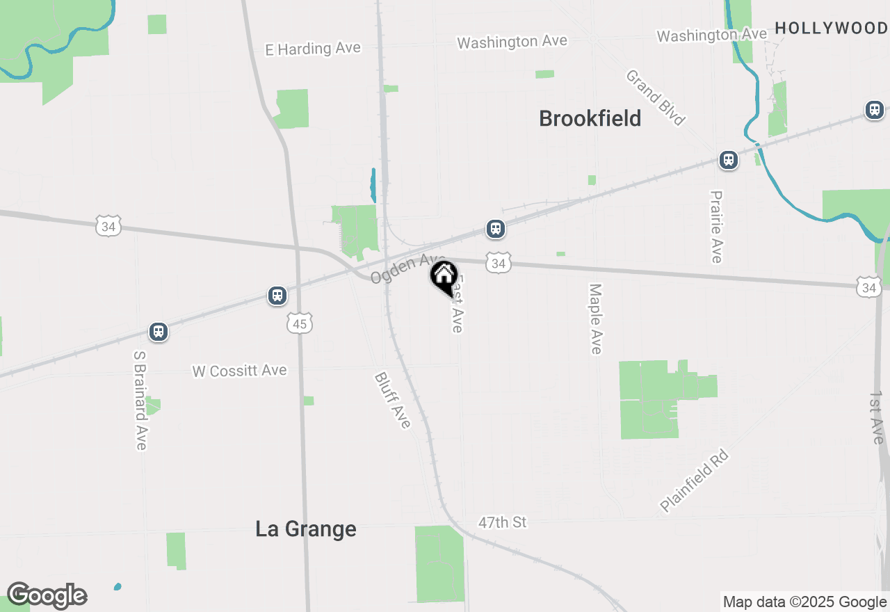 Map of 123 Washington Avenue, La Grange, IL 60525