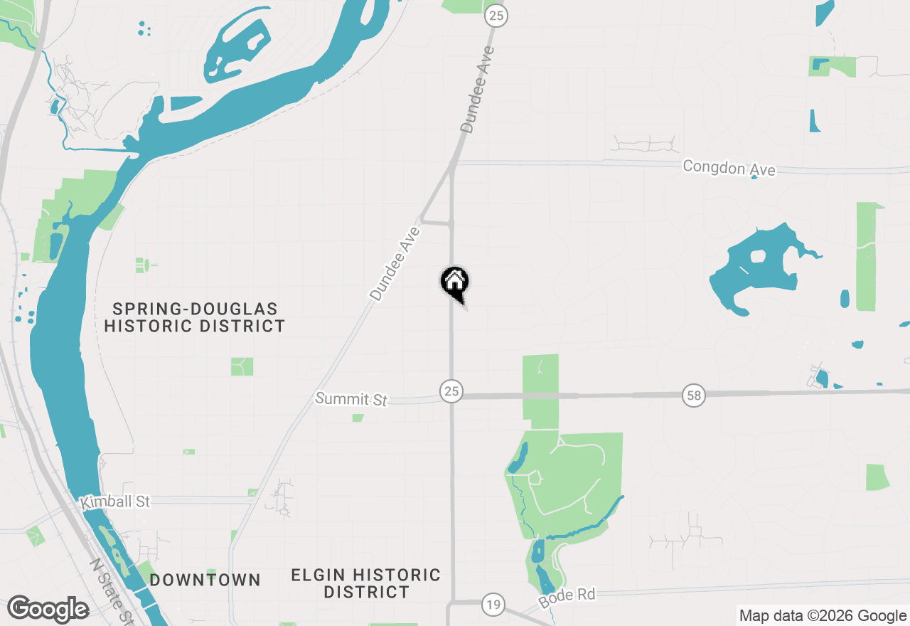 Map of 601 Columbia Avenue, Elgin, IL 60120