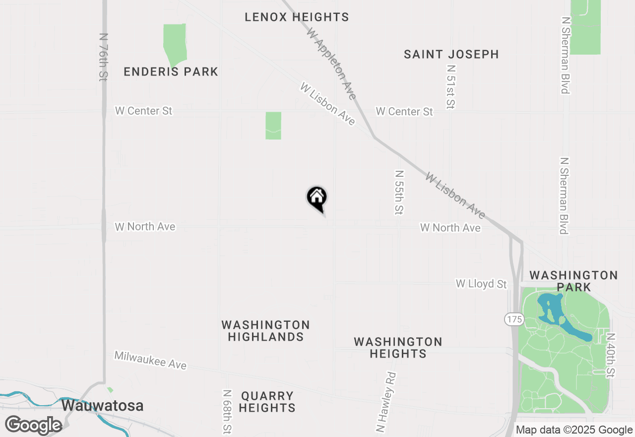 Map of 2321 N 61st St, Wauwatosa, WI 53213