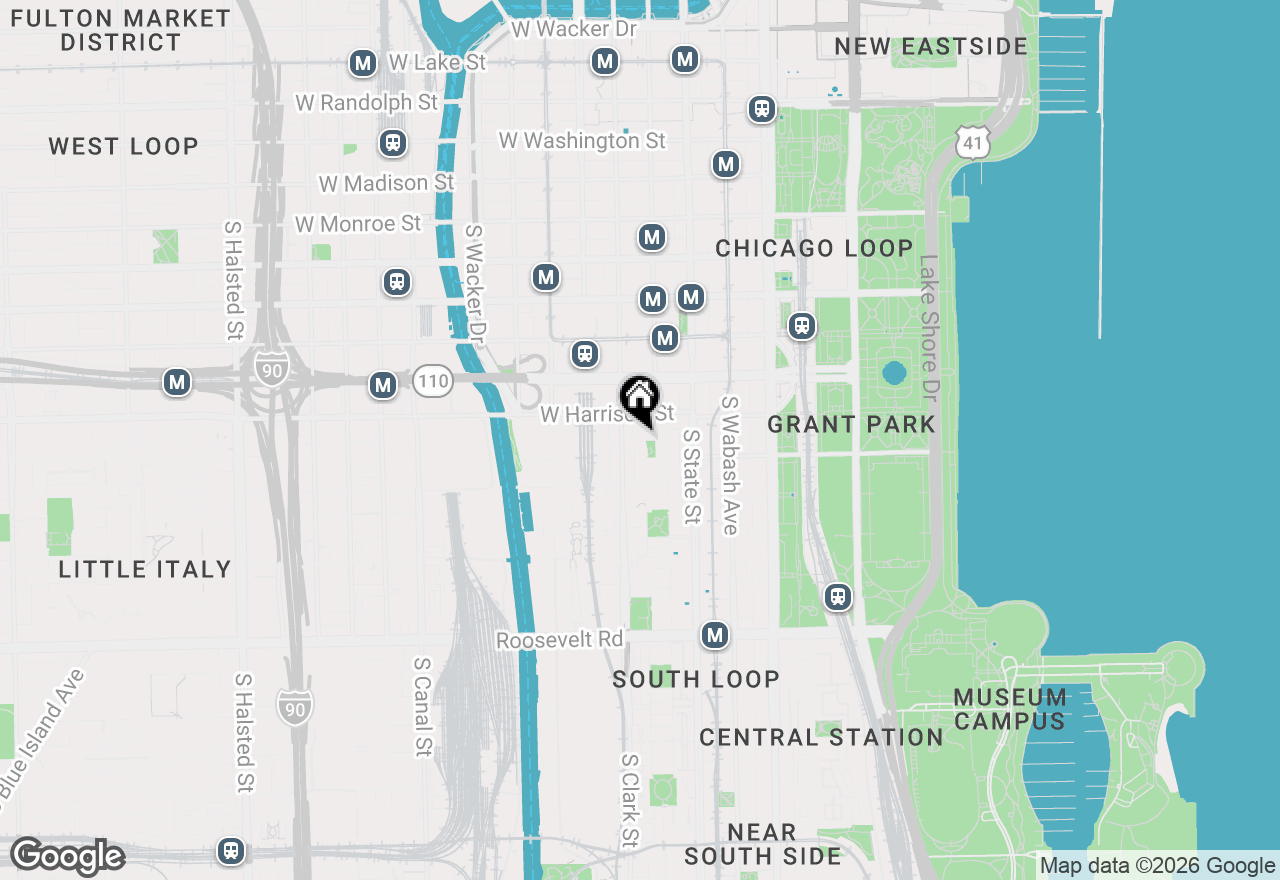 Map of 640 S Federal Street #807, Chicago, IL 60605