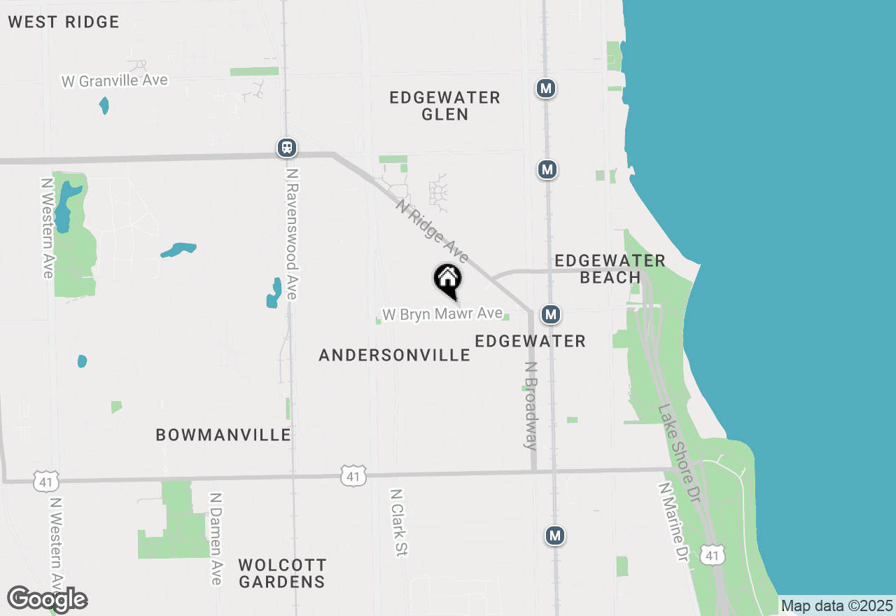 Map of 1400 W Bryn Mawr Avenue, Chicago, IL 60638