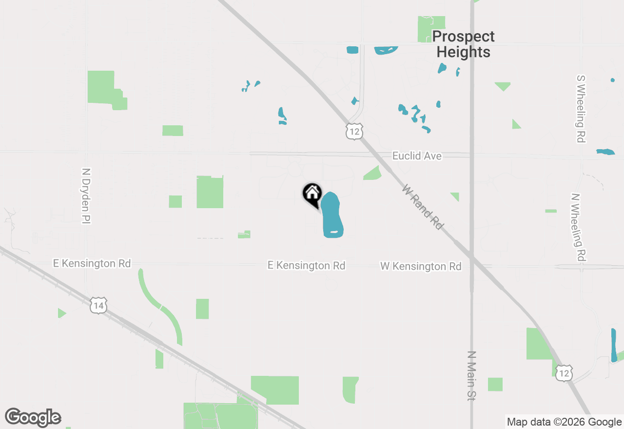Map of 114 N Peartree Lane, Arlington Heights, IL 60004