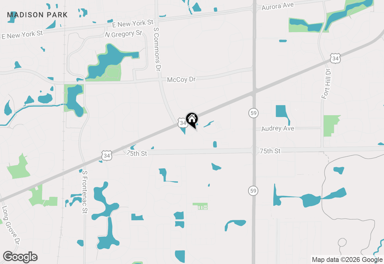 Map of 4113 Chesapeake Drive #2B, Aurora, IL 60504