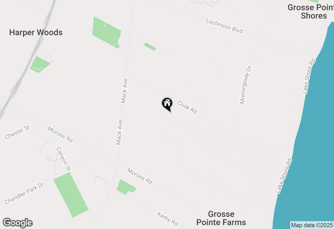 Map of 388 Provencal Rd, Grosse Pointe Farms, MI 48236