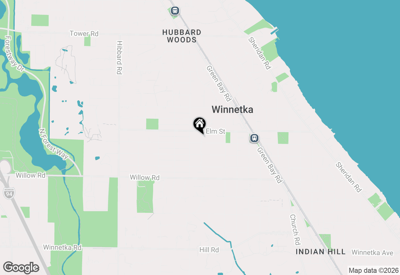 Map of 510 Provident Avenue, Winnetka, IL 60093