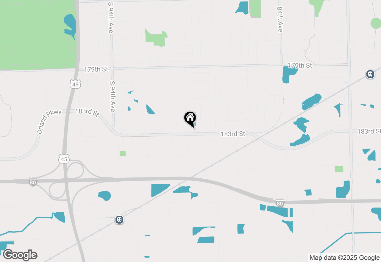 Map of (Address confidential), Tinley Park, Illinois 60487