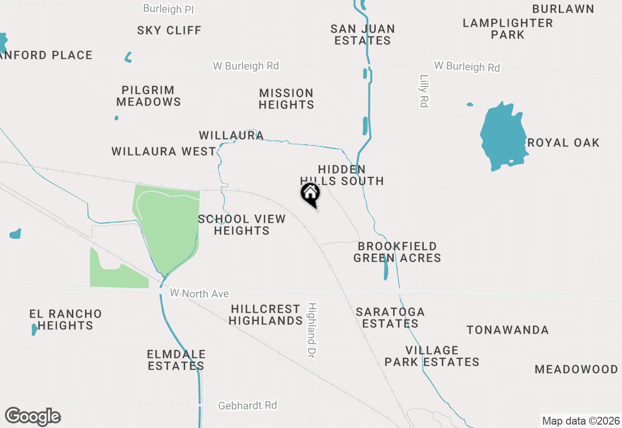 Map of 14830 Woodbridge Rd, Brookfield, WI 53005