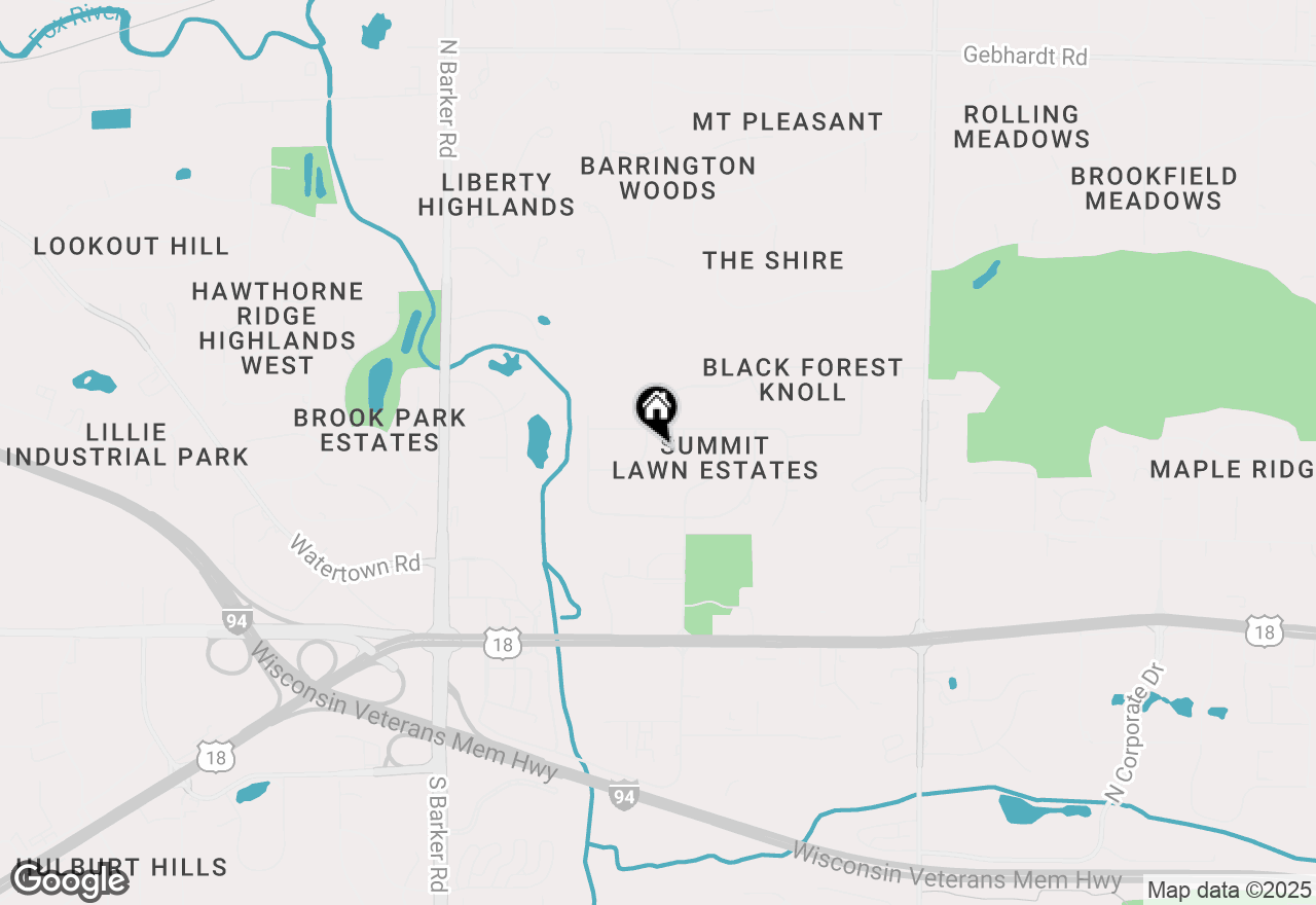 Map of 870 Brenner Dr, Brookfield, WI 53045