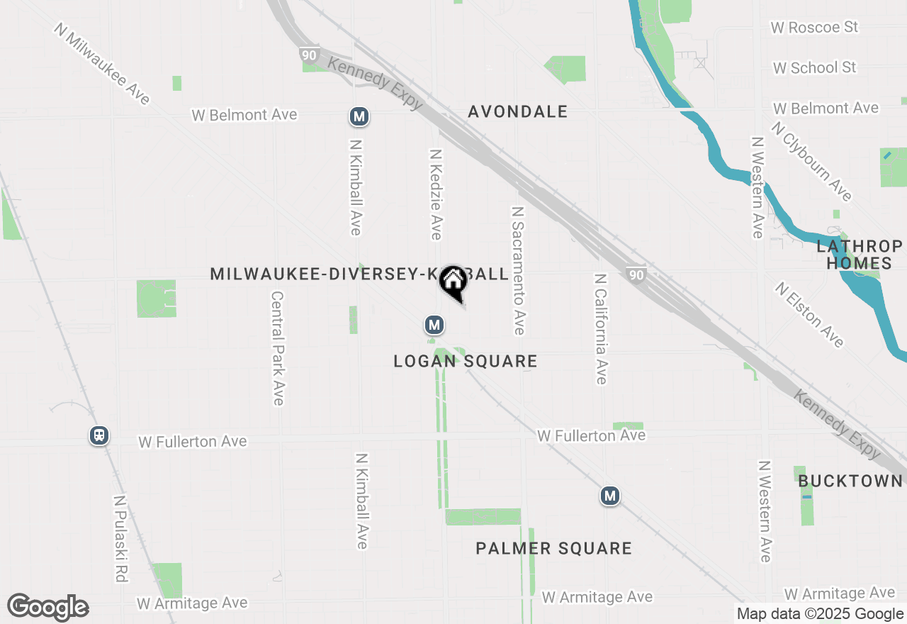 Map of 3138 W Schubert Avenue #2R, Chicago, IL 60647