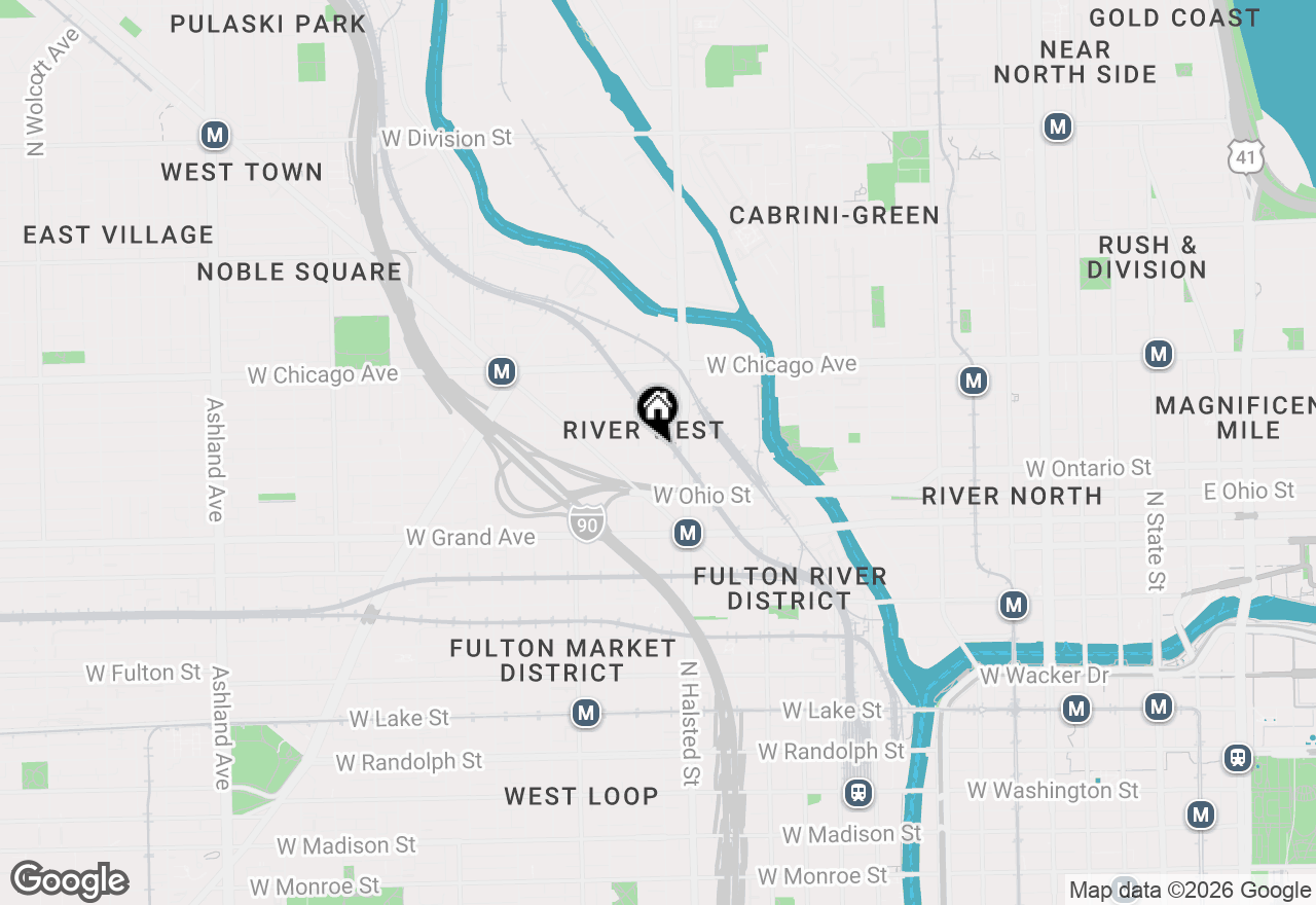 Map of 650 N Green Street #4, Chicago, IL 60642