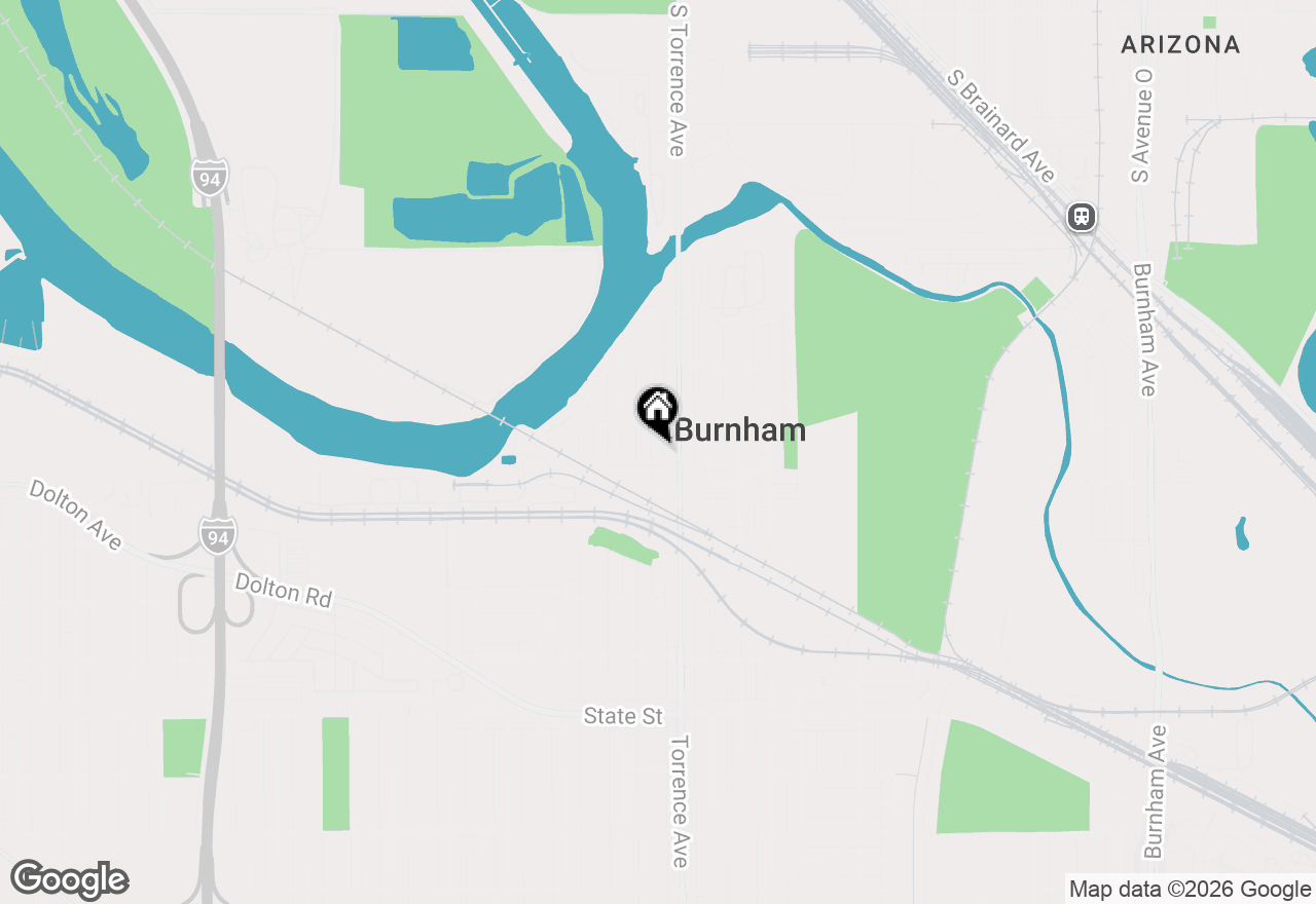 Map of 14129 S Hoxie Avenue, Burnham, IL 60633