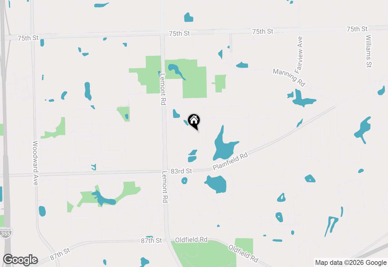 Map of 2625 Woodmere Drive, Darien, IL 60561