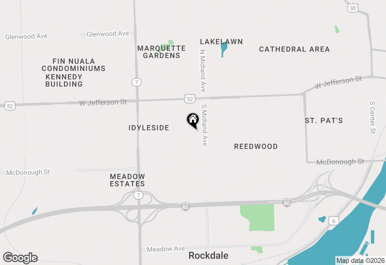 Map of 1420 Woodbridge Road #1H, Joliet, IL 60436