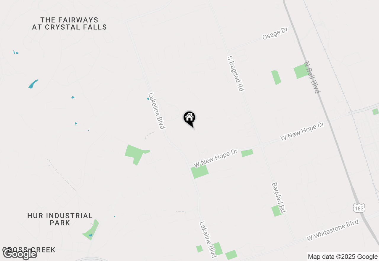 Map of 2211 Bakers Way, Cedar Park, TX 78613