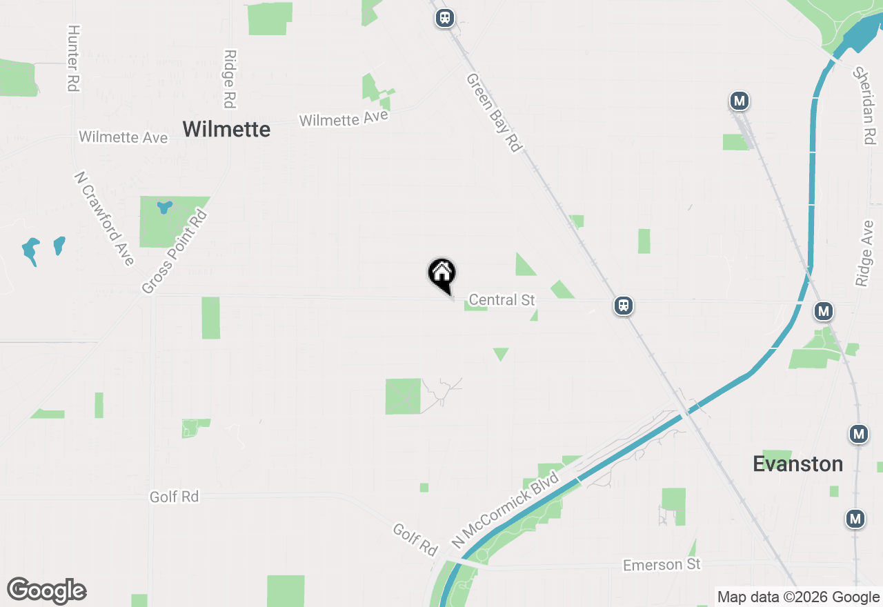 Map of 2602 Central Street #2D, Evanston, IL 60201
