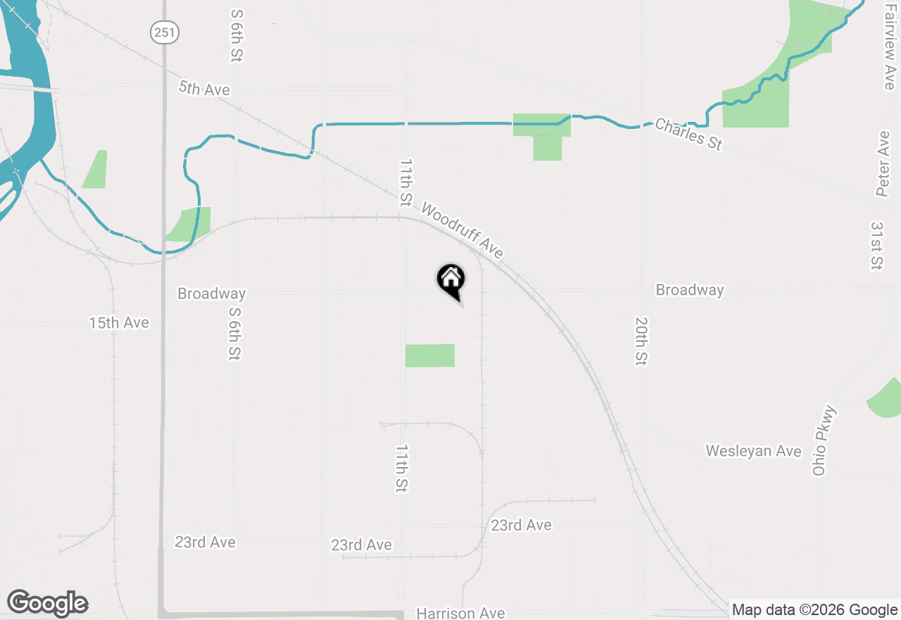 Map of 1519 13th Street, Rockford, IL 61104