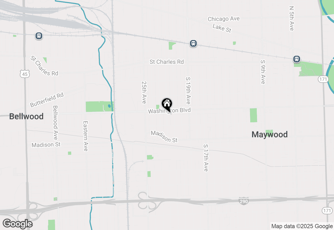 Map of 624 22nd Avenue, Bellwood, IL 60104