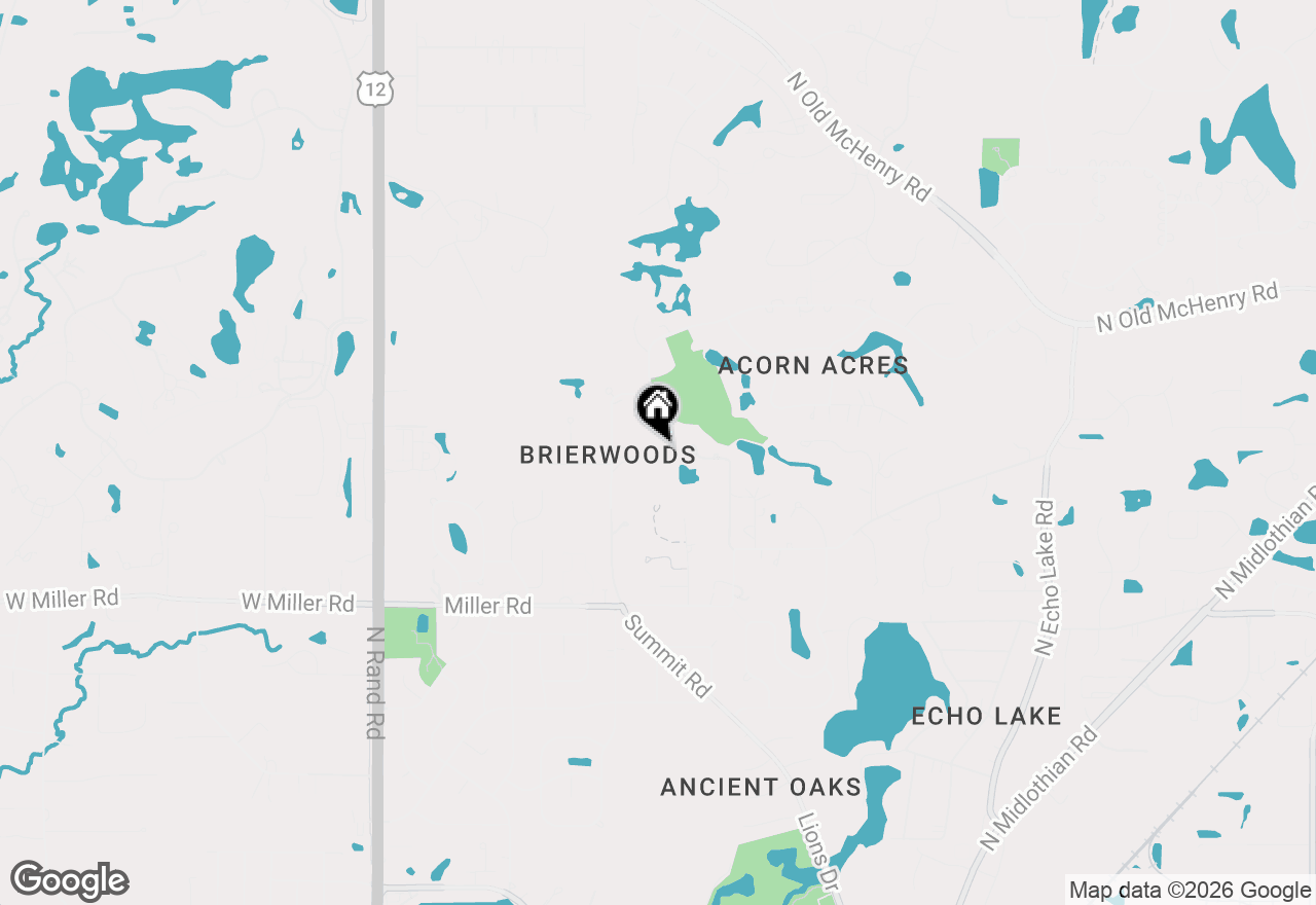 Map of 14 Brierwoods Lane, Hawthorn Woods, IL 60047