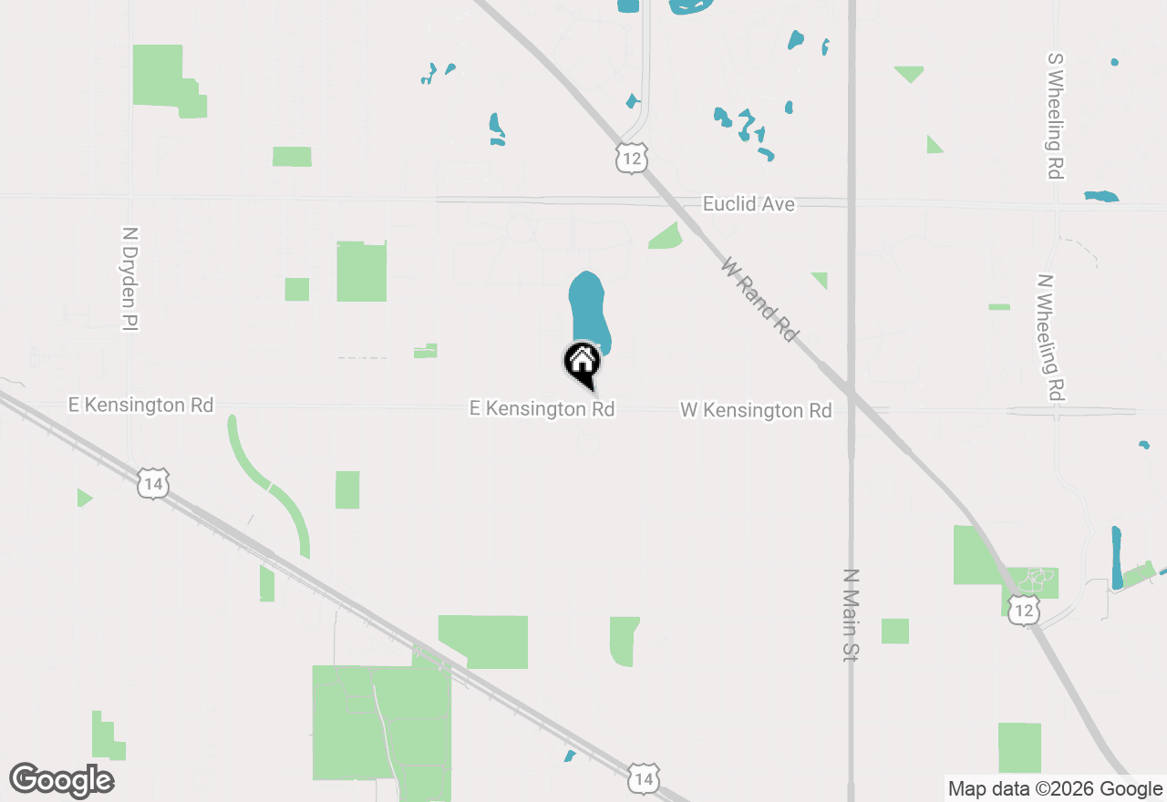 Map of 2711 E Bel Aire Drive, Arlington Heights, IL 60004