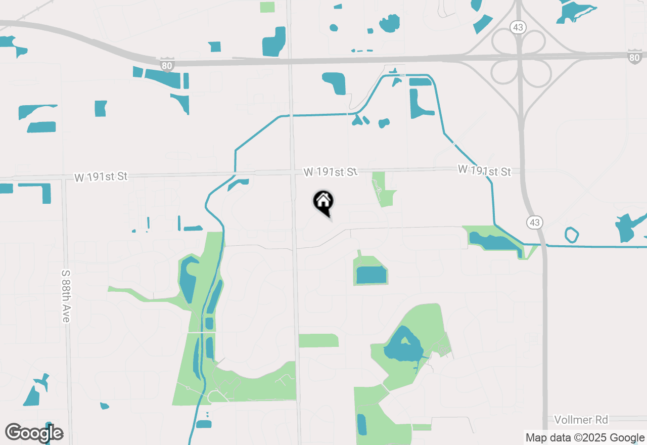 Map of 7904 Trinity Circle #4NE, Tinley Park, IL 60487