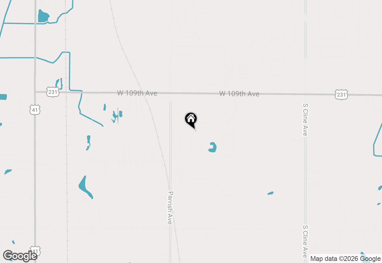 Map of 11074 Hickory Grove Road, Cedar Lake, IN 46303