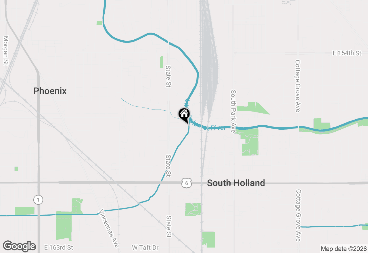 Map of 64 E 158th Place, South Holland, IL 60473