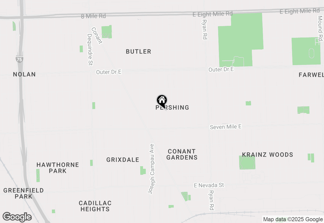 Map of 19250 Charest Street, Detroit, MI 48234