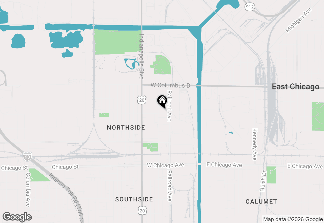 Map of 524 W 143rd Street, East Chicago, IN 46312
