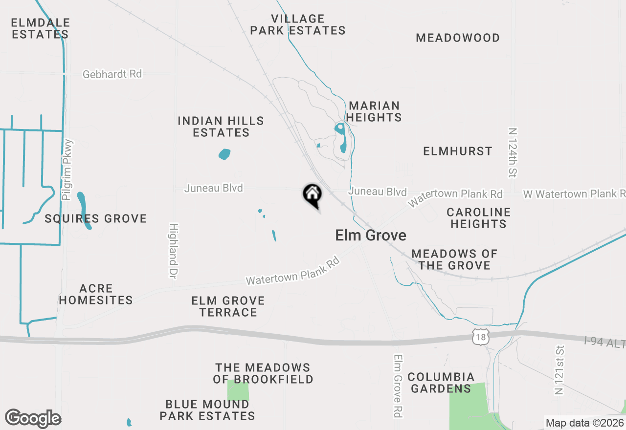 Map of 1065 Lower Ridgeway, Elm Grove, WI 53122