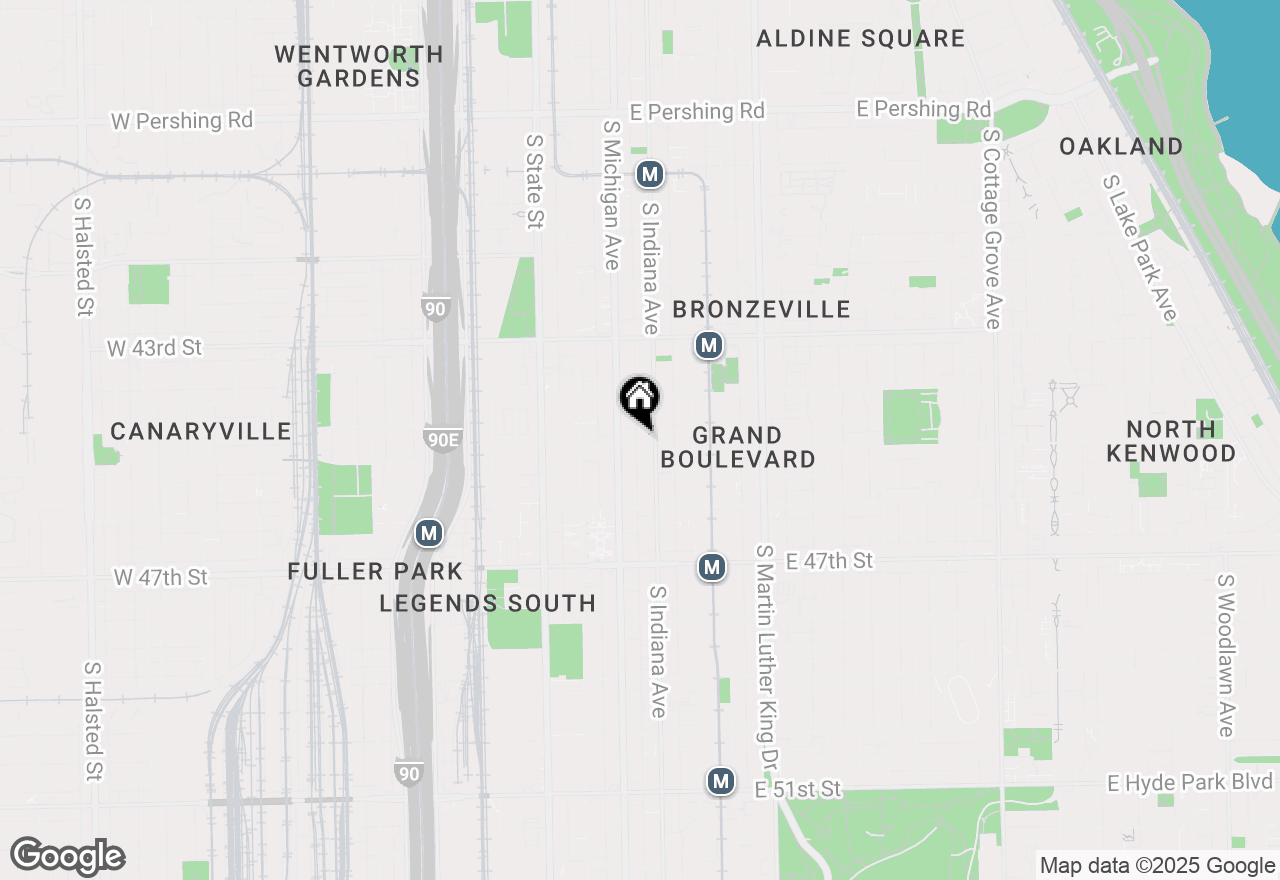 Map of 118 E 45th Street #301, Chicago, IL 60653