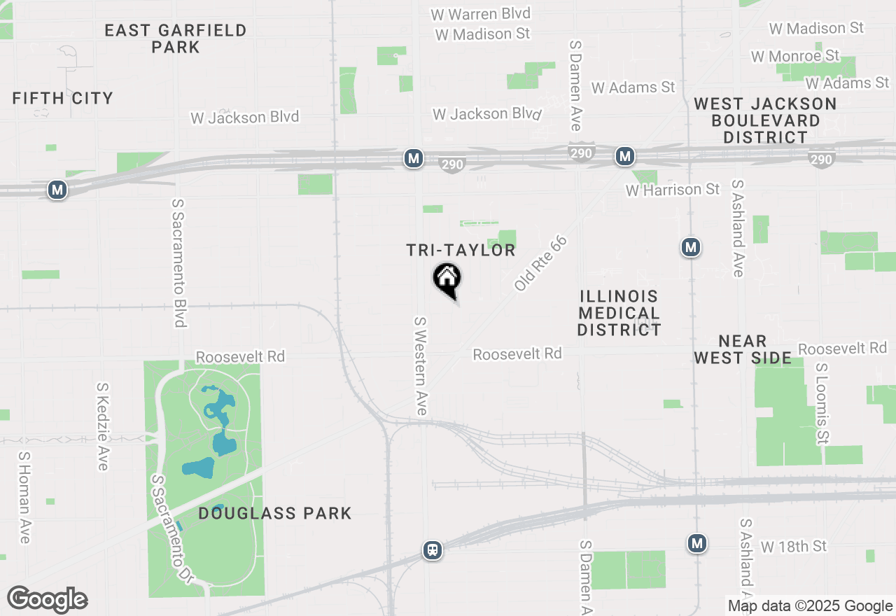 Map of 2319 W Taylor Street, Chicago, IL 60612