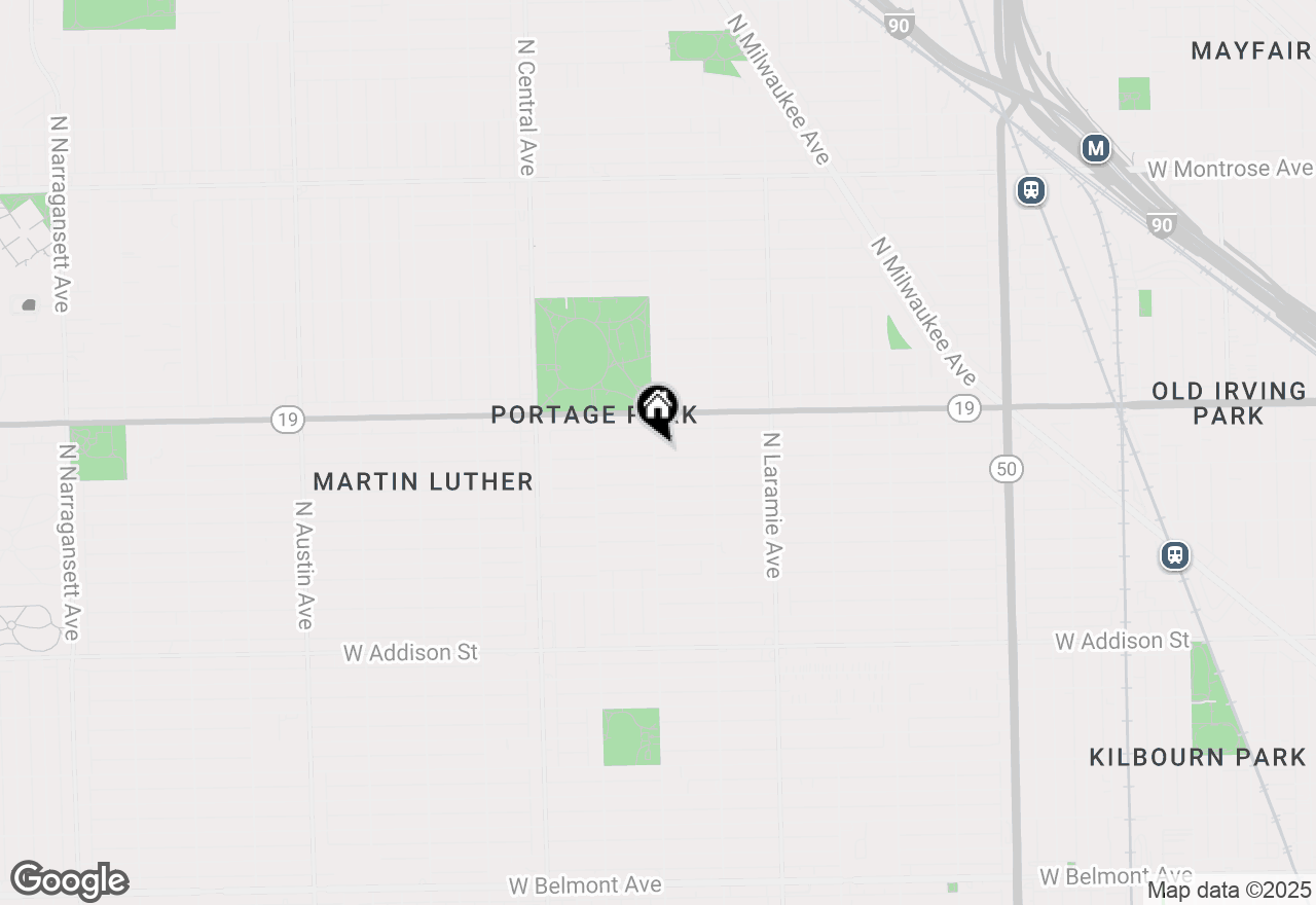 Map of 3921 N Long Avenue #1S, Chicago, IL 60641