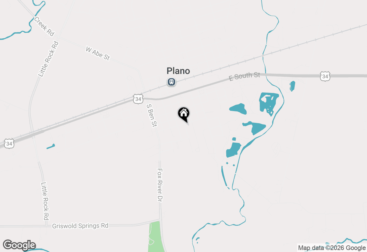 Map of 604 S Hugh Street, Plano, IL 60545