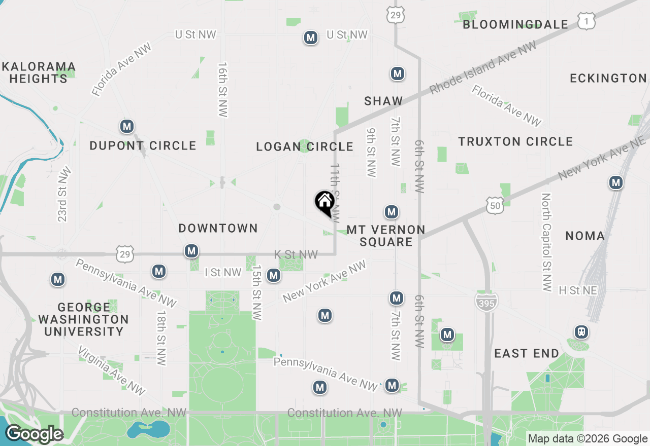 Map of 1115 12th Street Nw #401, Washington, DC 20005