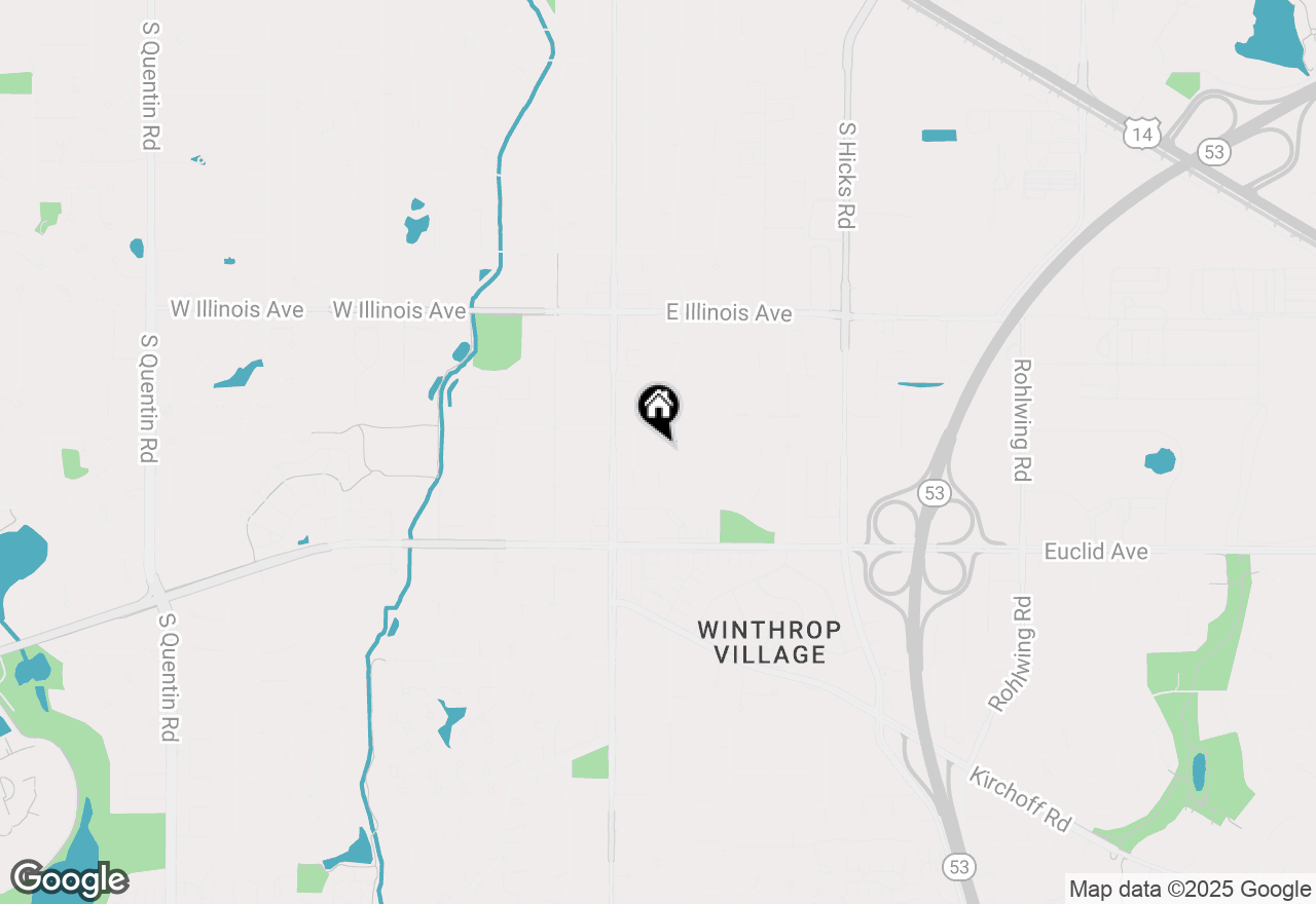Map of 4615 Gettysburg Drive, Rolling Meadows, IL 60008