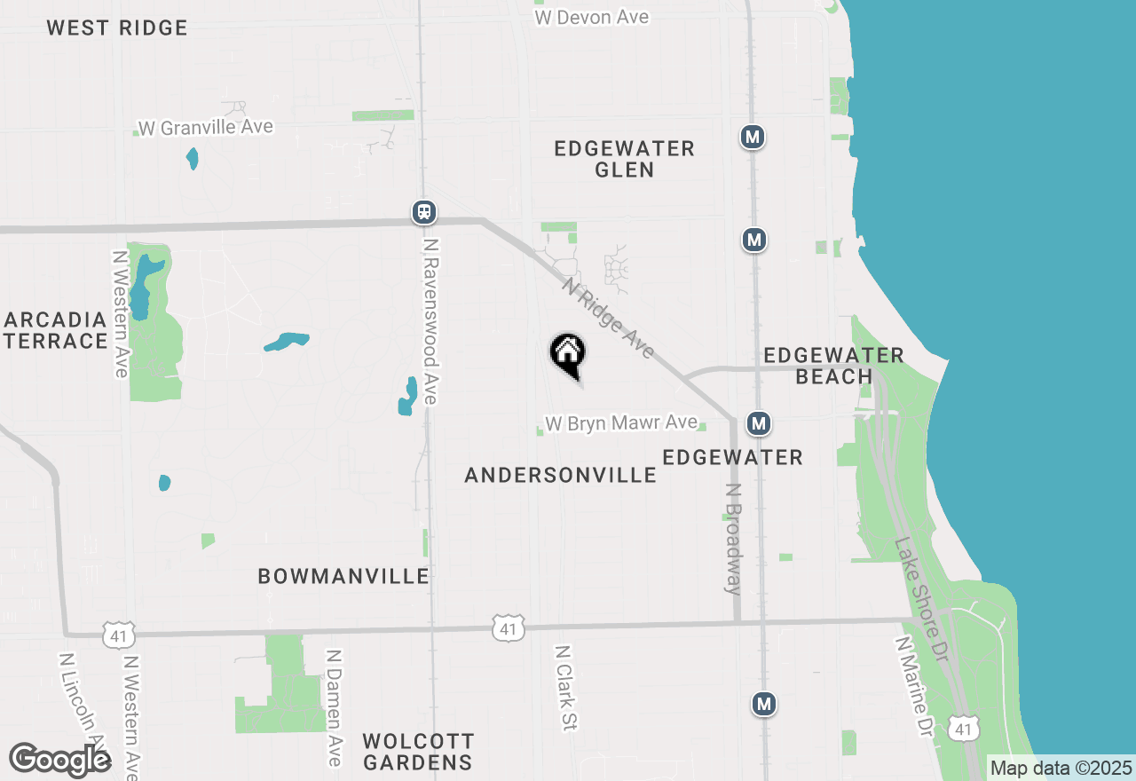 Map of 1512 W Olive Avenue #3, Chicago, IL 60660