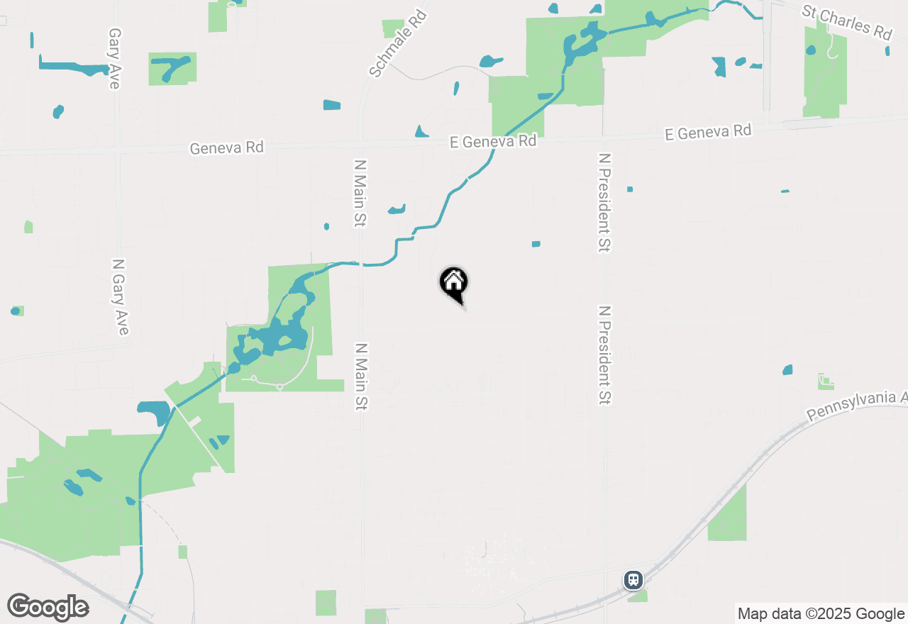 Map of 1514 N Washington Street, Wheaton, IL 60187