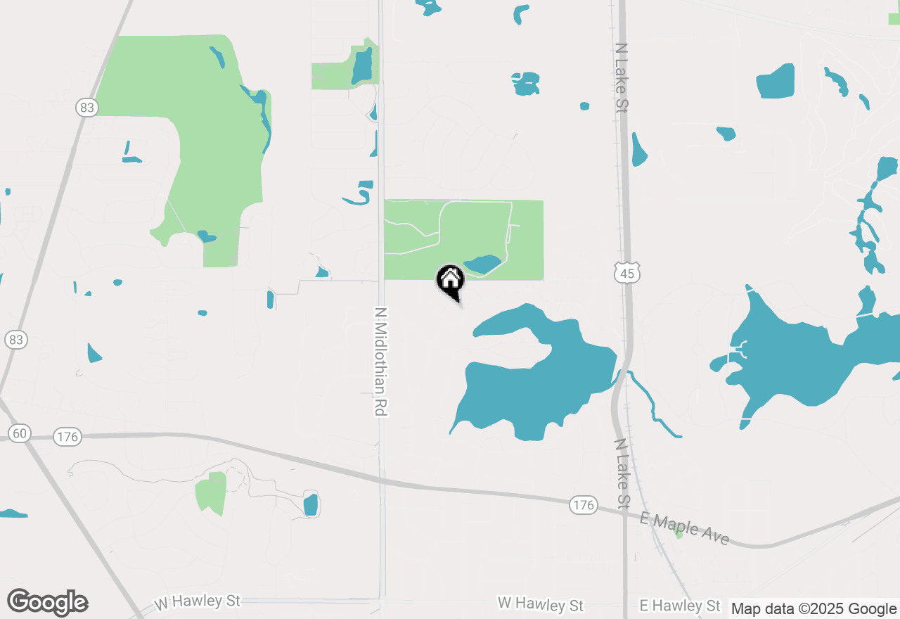 Map of 1285 Appleby Court, Mundelein, IL 60060