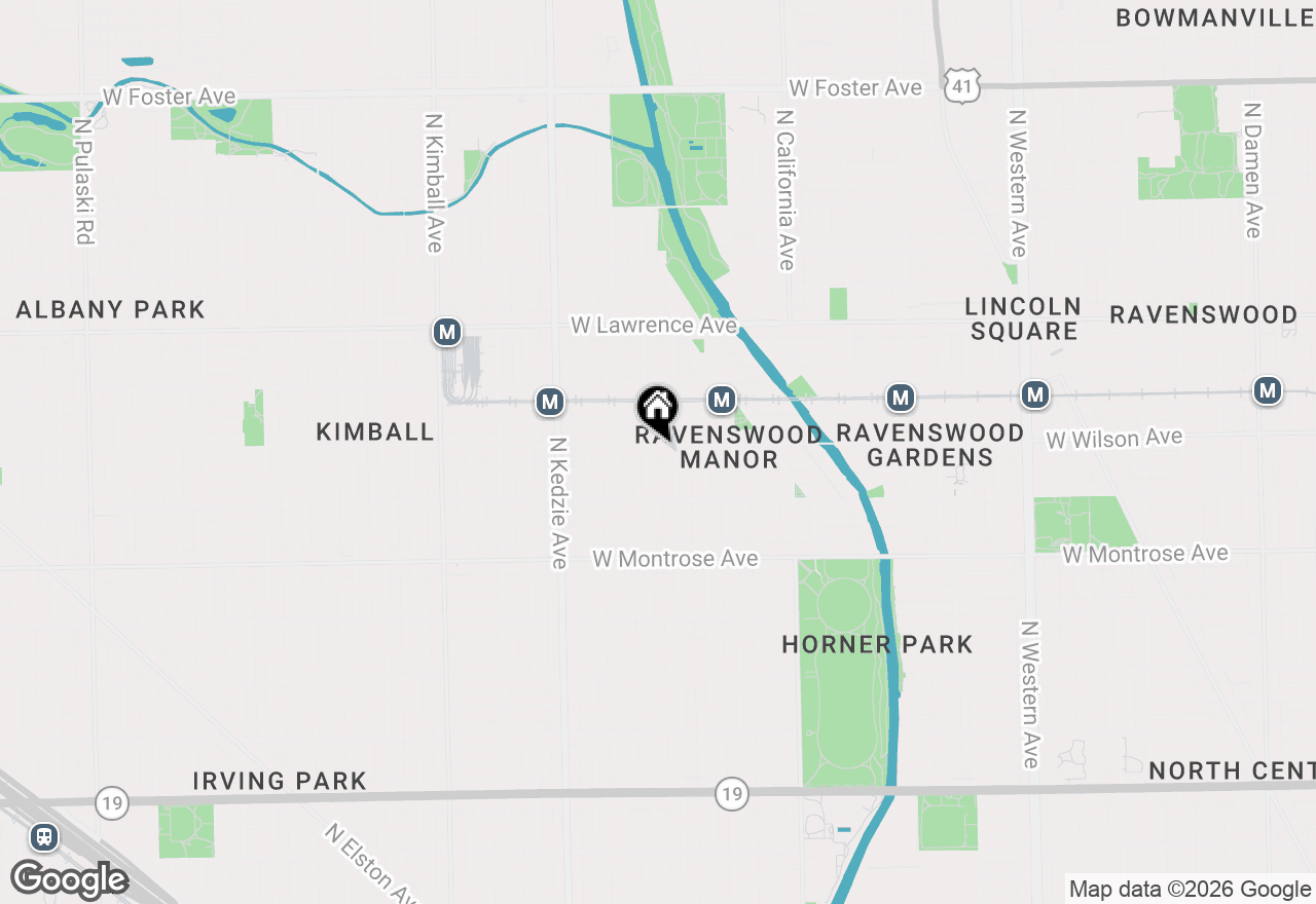 Map of 3017 W Wilson Avenue #2, Chicago, IL 60625