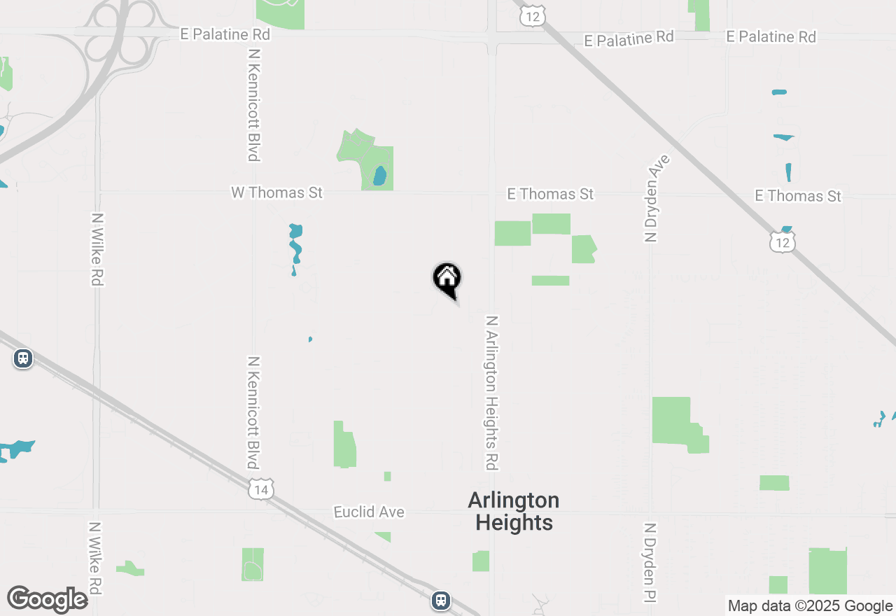 Map of 1208 N Dunton Avenue, Arlington Heights, IL 60004