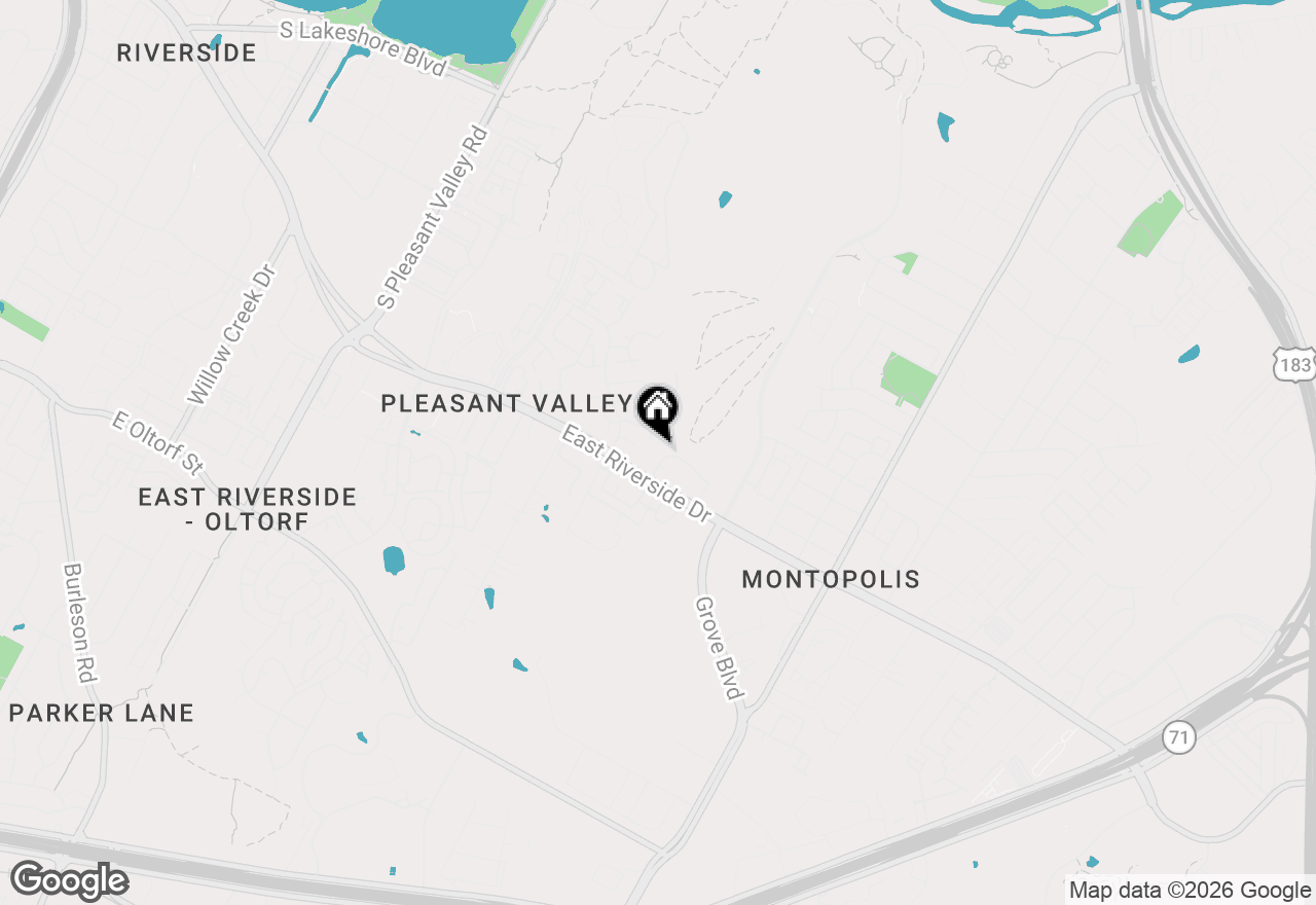 Map of 5604 Penick Dr, Austin, TX 78741
