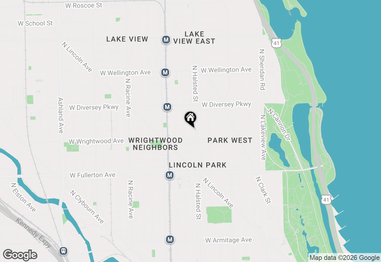 Map of 2629 N Dayton Street #1N, Chicago, IL 60614