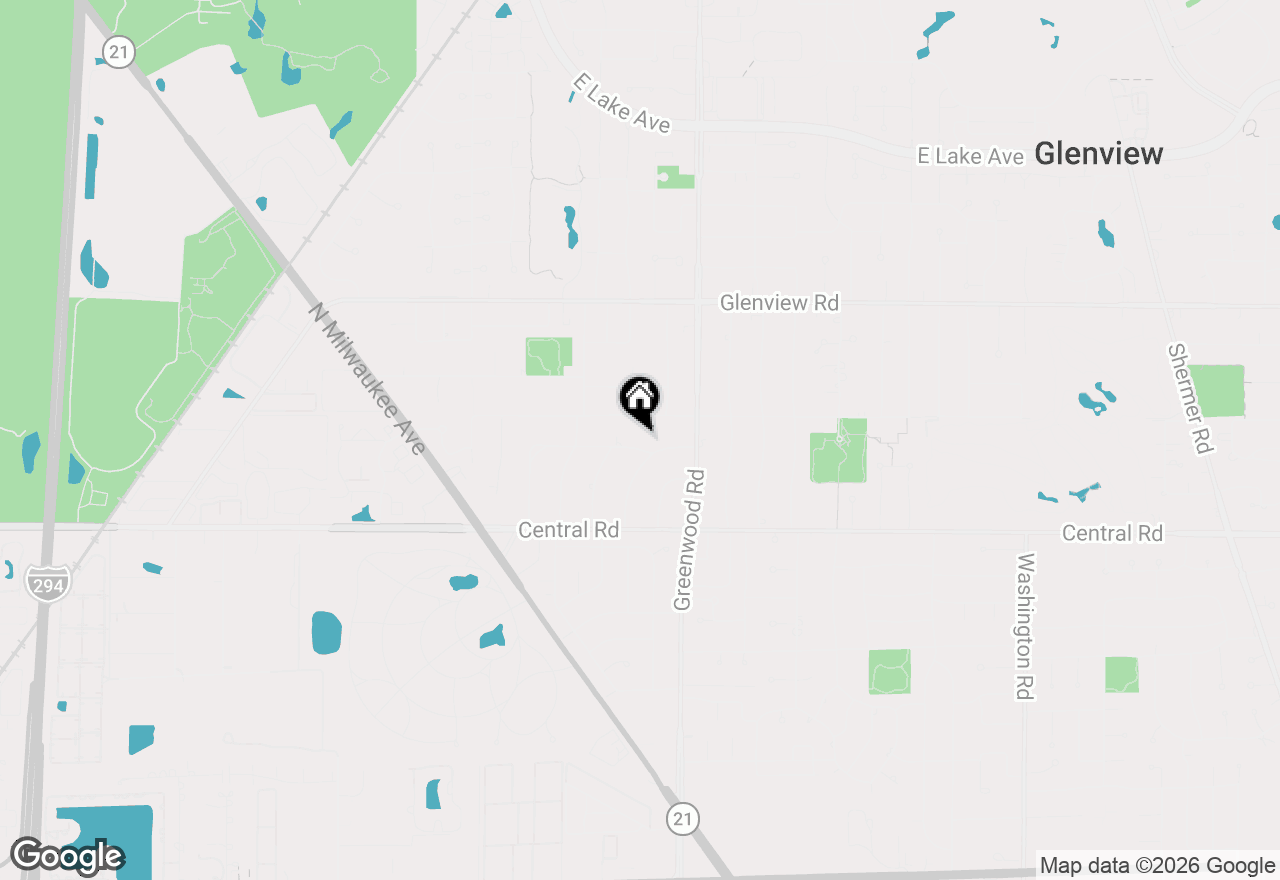 Map of 3404 Meadow Lane, Glenview, IL 60025