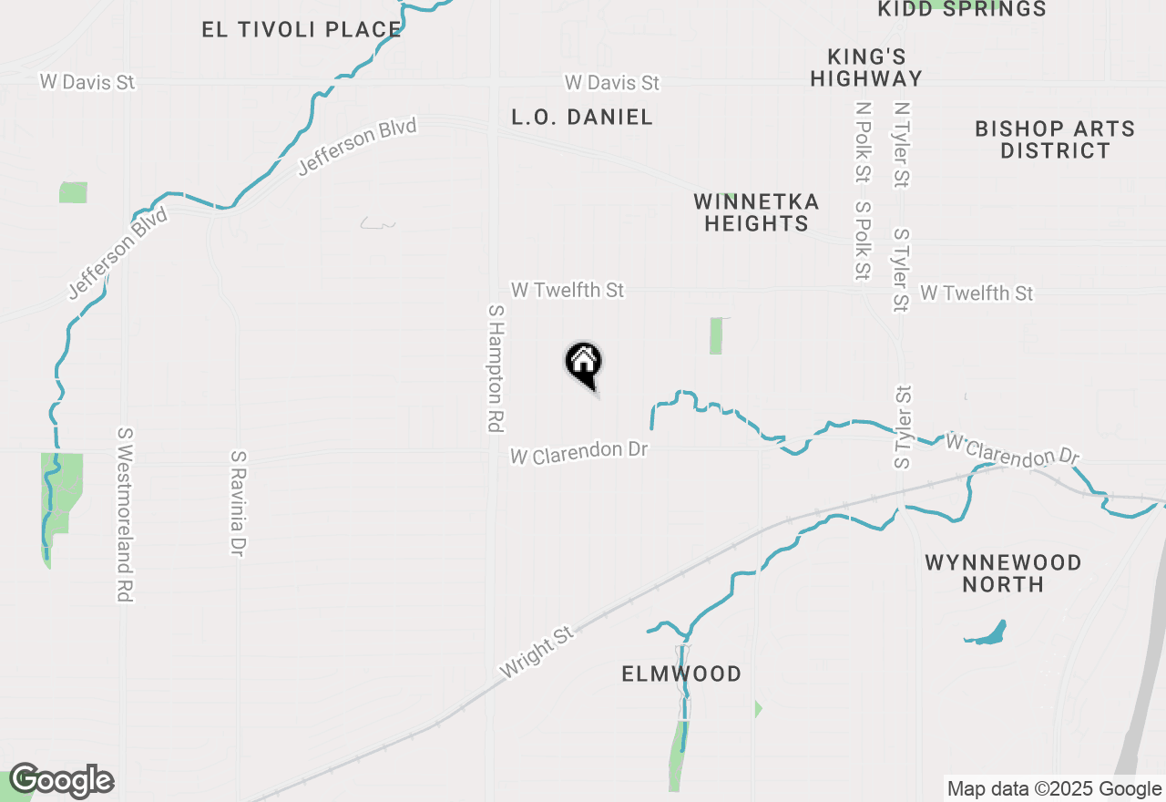 Map of 902 S Oak Cliff Boulevard #A, Dallas, TX 75208